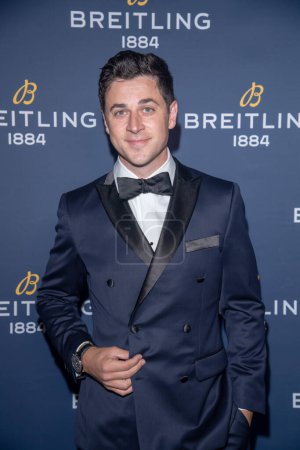 Photo for Breitling x Charlize Theron Navitimer For The Journey Launch. September 6, 2023, New York, New York, USA: David Henrie attends the Breitling x Charlize Theron Navitimer For The Journey Launch on September 06, 2023 - Royalty Free Image