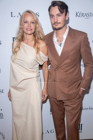 Photo for The Daily Front Row Fashion Media Awards 2023. September 8, 2023, New York, New York, USA: Pamela Anderson and Brandon Thomas Lee attend The Daily Front Row Fashion Media Awards 2023 at The Rainbow Room on September 08, 2023 in New York City. - Royalty Free Image