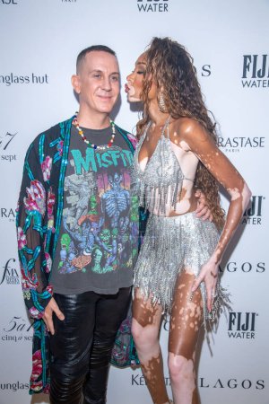 Photo for The Daily Front Row Fashion Media Awards 2023. September 8, 2023, New York, New York, USA: Jeremy Scott and Winnie Harlow attend The Daily Front Row Fashion Media Awards 2023 at The Rainbow Room on September 08, 2023 in New York City. - Royalty Free Image