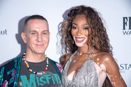 Photo for The Daily Front Row Fashion Media Awards 2023. September 8, 2023, New York, New York, USA: Jeremy Scott and Winnie Harlow attend The Daily Front Row Fashion Media Awards 2023 at The Rainbow Room on September 08, 2023 in New York City. - Royalty Free Image