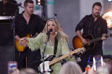Photo for September 14, 2023, New York, USA: Carrie Underwood, the acclaimed country music superstar, graced the stage of the Today Show with her electrifying live performance. "Carrie Underwood Lights Up Rockefeller Plaza: A Citiconcert Series Spectacle". - Royalty Free Image