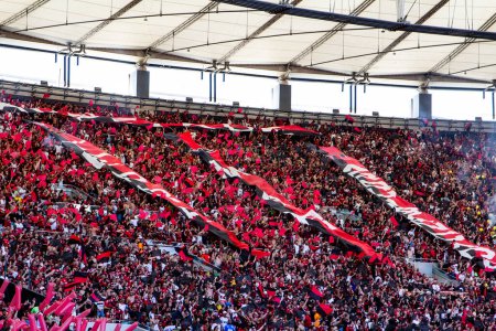 Photo for Rio de Janeiro (RJ), Brazil 09/17/2023 - Match between Flamengo and Sao Paulo valid for the final of the Copa do Brasil 2023, held at the Mario Filho stadium (Maracana), in the zone north of Rio de Janeiro, this Sunday - Royalty Free Image