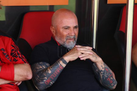 Photo for SAO PAULO (SP) Brazil 24/09/2023 - Flamengo coach, Jorge Sampaoli during the final game of the Copa do Brasil 2023 Sao Paulo against Flamengo held at the Morumbi Stadium in afternoon of this Sunday, September 24, 2023 - Royalty Free Image