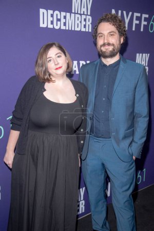 Photo for 61st New York Film Festival - May December in NYC, USA - 29 Sept 2023 Samy Burch and Alex Mechanik attend the red carpet for May December during the 61st New York Film Festival at Alice Tully Hall, Lincoln Center in New York City. - Royalty Free Image