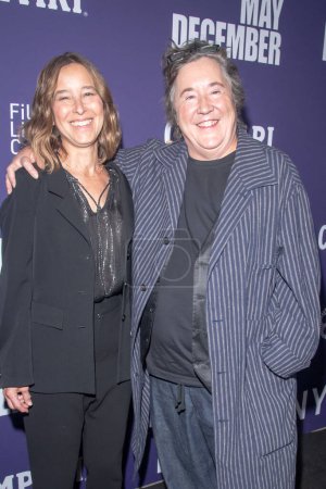 Téléchargez les photos : 29 septembre 2023 - New York, États-Unis : Pamela Koffler et Christine Vachon assistent au tapis rouge lors du 61e Festival du film de New York. - en image libre de droit