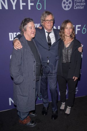 Photo for 61st New York Film Festival -  NYC, USA - 29 Sept 2023 (L-R) Christine Vachon, Todd Haynes and Pamela Koffler attend the red carpet during the 61st New York Film Festival at Alice Tully Hall, Lincoln Center in New York City. - Royalty Free Image