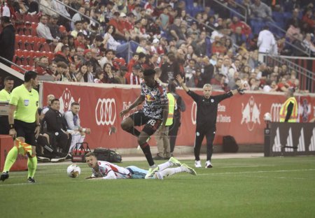 Photo for September 30, 2023 - Harrison New Jersey, USA: Soccer match between New York Red Bulls and Chicago Fire at Red Bulls Arena, Harrison, New Jersey. - Royalty Free Image