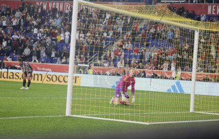 Photo for September 30, 2023 - Harrison New Jersey, USA: Goal Keeper Brady (Chicago) during soccer match between New York Red Bulls and Chicago Fire at Red Bulls Arena, Harrison, New Jersey. - Royalty Free Image