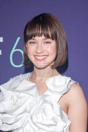 Photo for 61st New York Film Festival - Priscilla. October 06, 2023, New York, New York, USA: Cailee Spaeny attends the red carpet for Priscilla during the 61st New York Film Festival at Alice Tully Hall, Lincoln Center - Royalty Free Image