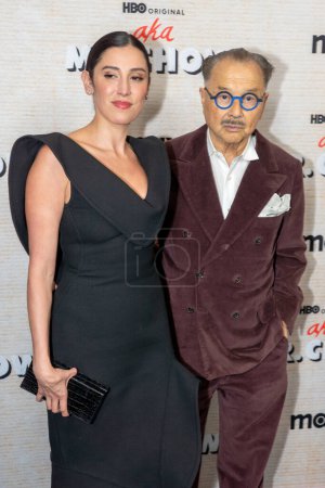 Photo for AKA MR. CHOW Film Premiere. October 12, 2023, New York, New York, USA: Vanessa Chow and Michael M Chow attend the aka MR. CHOW Film Premiere at The Museum of Modern Art on October 12, 2023 in New York City. - Royalty Free Image