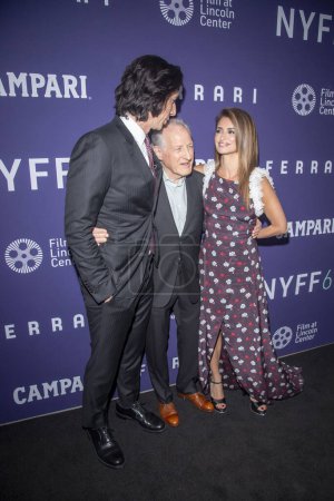 Photo for 61st New York Film Festival - Ferrari. October 13, 2023, New York, New York, USA: (L-R) Adam Driver, Michael Mann and Penelope Cruz attend the red carpet for Ferrari during 61st New York Film Festival at Alice Tully Hall - Royalty Free Image