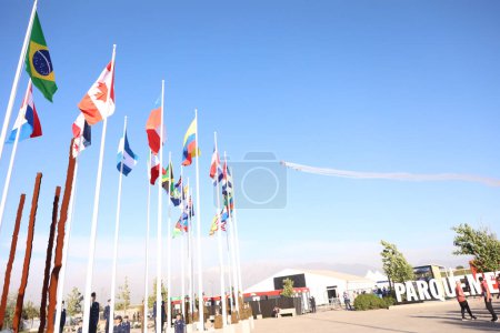 Photo for Santiago (Chile), 10/17/2023  The Organizing Committee of the Pan American Games will hold the Welcome Ceremony for the delegations of the Countries that participated in the Games, this Tuesday - Royalty Free Image