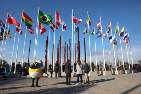 Foto de Santiago (Chile), 17 / 10 / 2023 El Comité Organizador de los Juegos Panamericanos celebrará este martes la Ceremonia de Bienvenida a las Delegaciones de los Países que participaron en los Juegos - Imagen libre de derechos