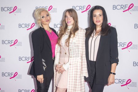 Photo for October 20, 2023 - New York, USA: (L-R) Orfeh, Emma Myles and Jenna Leigh Green attend the Breast Cancer Research Foundation (BCRF) New York Symposium &amp; Awards Luncheon - Royalty Free Image