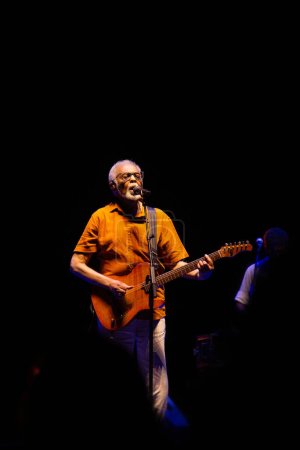 Foto de BARCELONA (España), 28 / 10 / 2023 - El cantante brasileño Gilberto Gil realiza este sábado el Aquele Abracao Tour en Barcelona (28). - Imagen libre de derechos