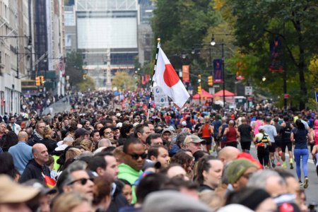 Foto de La Maratón de Nueva York 2023 es la 52ª edición de la carrera anual de maratón en la ciudad de Nueva York. 5 de noviembre de 2023, New YorkCity, New York, U S A. La maratón está programada para celebrarse cada dos domingos de noviembre. - Imagen libre de derechos