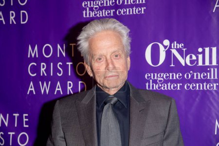 Photo for November 6, 2023 - New York, USA: Michael Douglas attends the Eugene O'Neill Theatre Center Hosting The 22nd Monte Cristo Award Honoring Lynn Nottage - Royalty Free Image