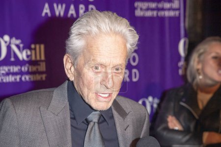 Photo for November 6, 2023 - New York, USA: Michael Douglas attends the Eugene O'Neill Theatre Center Hosting The 22nd Monte Cristo Award Honoring Lynn Nottage - Royalty Free Image