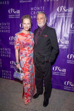 Photo for November 6, 2023 - New York, USA: Laila Robins and Robert Cuccioli attend  the Eugene O'Neill Theatre Center Hosting The 22nd Monte Cristo Award Honoring Lynn Nottage - Royalty Free Image