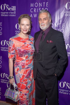 Photo for November 6, 2023 - New York, USA: Laila Robins and Robert Cuccioli attend  the Eugene O'Neill Theatre Center Hosting The 22nd Monte Cristo Award Honoring Lynn Nottage - Royalty Free Image