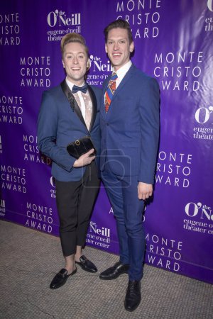 Photo for November 6, 2023 - New York, USA:  Danny Hammond and Ben Durocher attend the Eugene O'Neill Theatre Center Hosting The 22nd Monte Cristo Award Honoring Lynn Nottage - Royalty Free Image