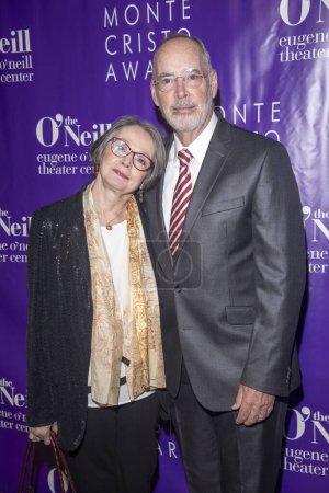 Photo for November 6, 2023 - New York, USA: Colleen Jellison and John Jellison attends the Eugene O'Neill Theatre Center Hosting The 22nd Monte Cristo Award Honoring Lynn Nottage - Royalty Free Image