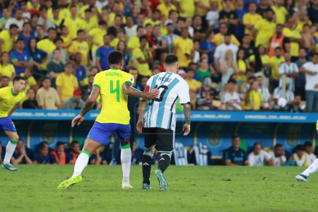 Photo for Rio de Janeiro (RJ), Brazil 11/21/2023 - Match highlights from the match between Brazil and Argentina, valid for the 2026 World Cup Qualifiers, held at the Maracana Stadium, this Tuesday - Royalty Free Image