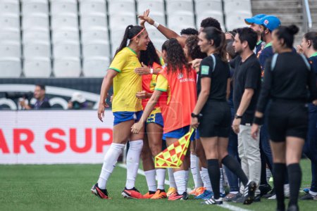 Photo for Sao Paulo (SP), 11/30/2023 - FRIENDLY MATCH, BRAZIL SP, on the afternoon of this Thursday, November 30, 2023. - Royalty Free Image