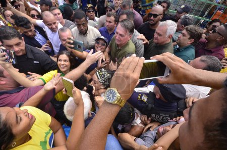 Téléchargez les photos : NATAL (RN), Brésil 02 / 12 / / 2023 - L'ancien président du Brésil, Jair Bolsonaro, reçoit le titre de citoyen à Parnamirim-RN et termine sa tournée dans l'État du Natal, aux côtés de son épouse Michellle Bolsonaro, lors d'un événement PL Mulher. (F - en image libre de droit