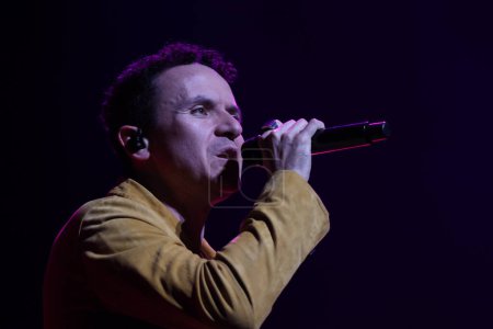 Photo for Fonseca, Viajante USA Tour.  December 2, 2023, Newark, New Jersey, USA: Fonseca the acclaimed Colombian singer-songwriter, come  to NJPAC! The seven-time Latin Grammy  winner sings Tropical pop - Royalty Free Image