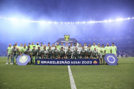 Foto de Belo Horizonte (MG) Brasil: partido entre Cruzeiro y Palmeiras, este miércoles, 6 de diciembre de 2023. - Imagen libre de derechos