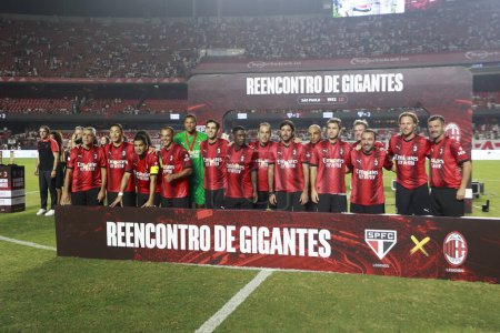 Foto de Sao Paulo (SP), 16 / 12 / 2023 - Partido entre Sao Paulo FC x AC., en el estadio Morumbi, este sábado (16). El equipo de Sao Paulo ganó por la puntuación de 4 x1. - Imagen libre de derechos