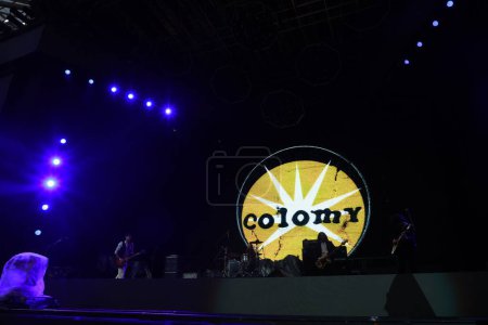 Photo for Sao Paulo (SP), 12/23/2023 - Opening show by the band Colomy before the show on the Titas Encontro tour, which celebrates the 40th anniversary of one of the biggest bands in the history of Brazil, at Allianz Parque - Royalty Free Image