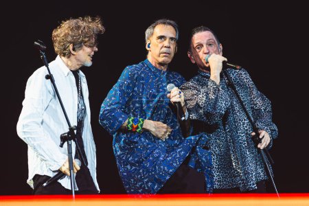 Photo for Sao Paulo (SP), Brazil 12/21/2023 - Show from the Titas Encontro tour, which celebrates the 40th anniversary of one of the biggest bands in the history of Brazil, at Allianz Parque, in the west zone of Sao Paulo - Royalty Free Image