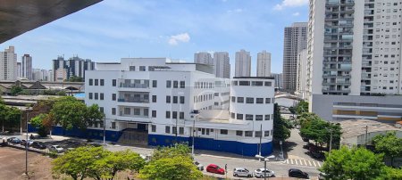 Photo for SAO PAULO (SP), 12/29/2023 - FACADA/FUNDACAO CASA/SP - The Fundacao Casa building in Bras, Sao Paulo, which houses juvenile offenders with a population of 19,500 inmates who will not spend the end of the year at home. - Royalty Free Image