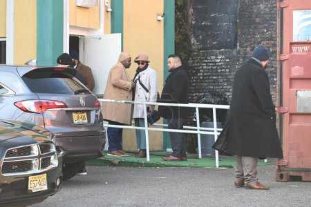 Téléchargez les photos : L'imam a tiré et grièvement blessé dans une fusillade devant la mosquée Masjid Muhammad à Newark, dans le New Jersey. 3 janvier 2024, Newark, New Jersey, États-Unis : Vers 6 h 16 mercredi matin, la police a répondu à l'appel d'un homme abattu - en image libre de droit