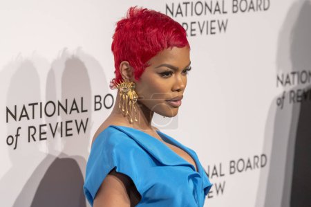 Photo for 2024 National Board of Review Awards Gala. January 11, 2024, New York, New York, USA: Teyana Taylor attends the 2024 National Board of Review Gala at Cipriani 42nd Street on January 11, 2024 in New York City. - Royalty Free Image