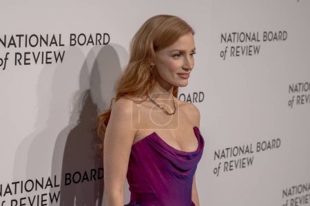 Photo for 2024 National Board of Review Awards Gala. January 11, 2024, New York, New York, USA: Jessica Chastain attends the 2024 National Board of Review Gala at Cipriani 42nd Street on January 11, 2024 in New York City. - Royalty Free Image