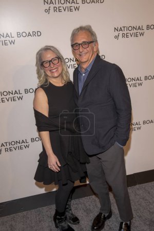 Photo for 2024 National Board of Review Awards Gala. January 11, 2024, New York, New York, USA: Liz Manne and Fred Berner attend the 2024 National Board of Review Gala at Cipriani 42nd Street on January 11, 2024 in New York City. - Royalty Free Image