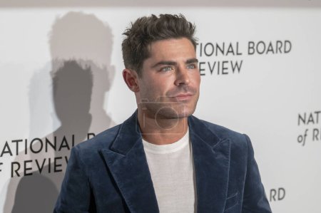 Photo for 2024 National Board of Review Awards Gala. January 11, 2024, New York, New York, USA: Zac Efron attends the 2024 National Board of Review Gala at Cipriani 42nd Street on January 11, 2024 in New York City. - Royalty Free Image