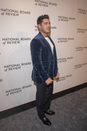 Photo for 2024 National Board of Review Awards Gala. January 11, 2024, New York, New York, USA: Zac Efron attends the 2024 National Board of Review Gala at Cipriani 42nd Street on January 11, 2024 in New York City. - Royalty Free Image