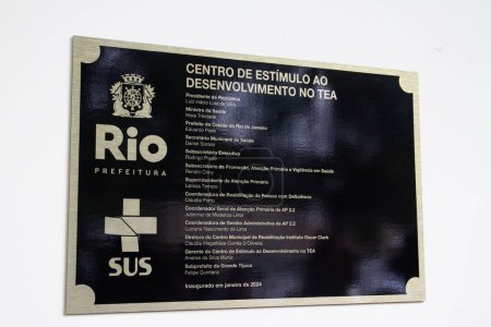 Téléchargez les photos : Rio de Janeiro (RJ) Brésil 31 / 01 / 2024 - Le maire Eduardo Paes et le secrétaire à la Santé Daniel Soranz ont inauguré le premier centre pour stimuler le développement des troubles du spectre - en image libre de droit