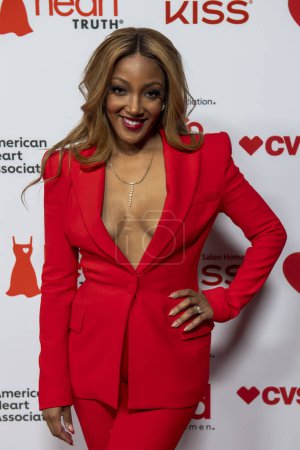 Photo for The American Heart Association's Red Dress Collection Concert 2024. January 31, 2024, New York, New York, USA: Mickey Guyton attends The American Heart Association's Red Dress Collection Concert 2024 at Jazz at Lincoln Center - Royalty Free Image