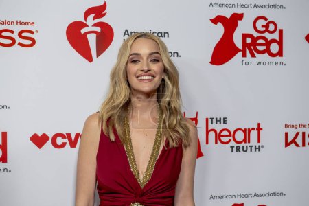 Photo for The American Heart Association's Red Dress Collection Concert 2024. January 31, 2024, New York, New York, USA: Brianne Howey attends The American Heart Association's Red Dress Collection Concert 2024 at Jazz at Lincoln Center - Royalty Free Image