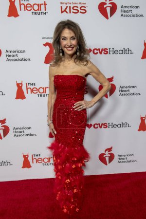 Photo for The American Heart Association's Red Dress Collection Concert 2024. January 31, 2024, New York, New York, USA: Susan Lucci attends The American Heart Association's Red Dress Collection Concert 2024 at Jazz at Lincoln Center - Royalty Free Image