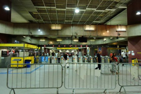 Photo for SAO PAULO (SP), Brazil 03/02/2024 - Viamobilidade is implementing a special operation at stations close to the carnival blocks, this Saturday, February 3, 2024. - Royalty Free Image