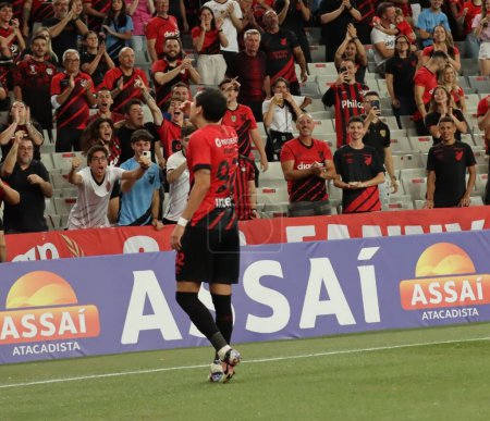 Photo for CURITIBA (PR), Brazil 02/07/2024 - The player Pablo celebrates a goal, during a match between Athletico PR and FC Cascavel valid for the 7th Round of the 2024 Paranaense Championship - Royalty Free Image