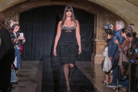 Photo for PatBO Femme Frames Show - Runway - February 2024 New York Fashion Week: The Shows. February 10, 2024, New York, New York, USA:A model walks the runway for the PatBo show during New York Fashion Week - Royalty Free Image