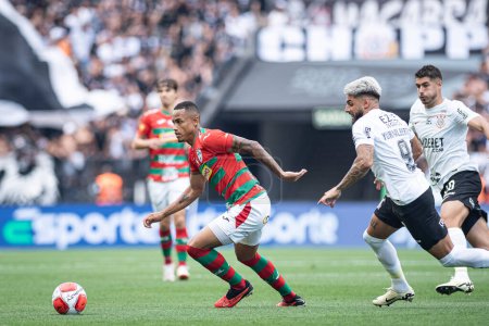Photo for Sao Paulo (SP), Brazil 02/11/2024 - match PAULISTAO vs CORINTHIANS , on the afternoon of this Sunday, February 11, 2024. - Royalty Free Image