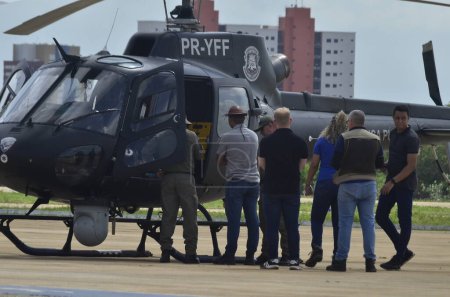 Photo for RIO GRANDE DO NORTE (RN), Brazil 02/18/2024 - Task force, which has units from RN, CE, PI and PB, continues to search for the two escapees from the maximum security unit, in the afternoon this Sunday, the 18th. - Royalty Free Image